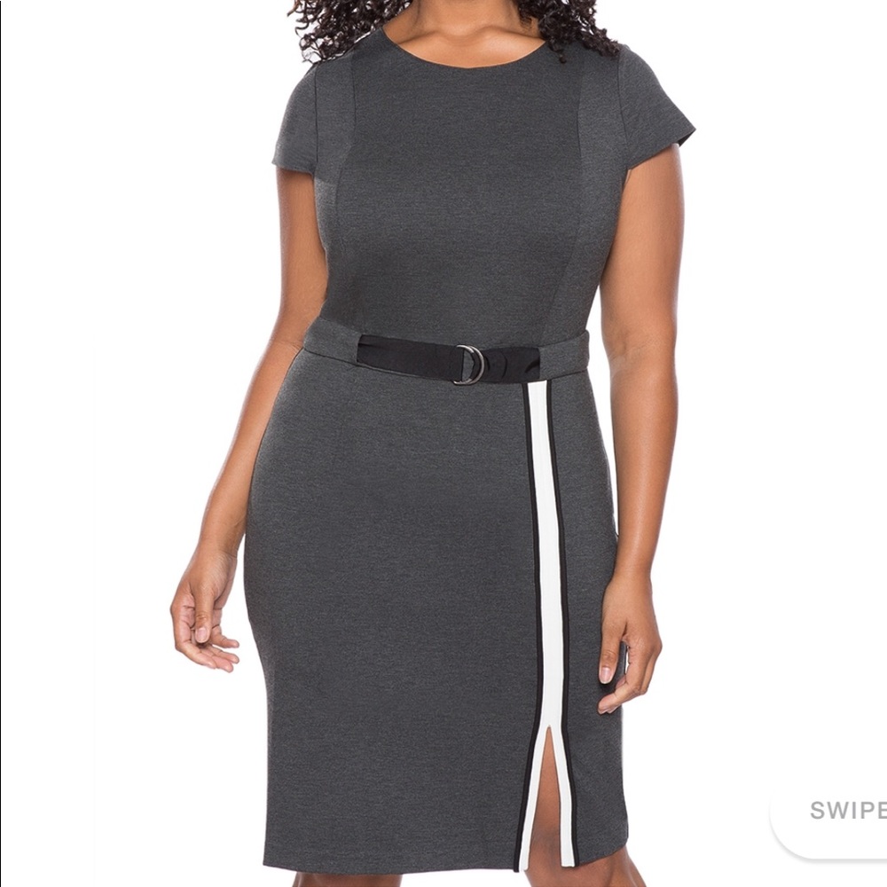 Eloquii Cap Sleeve Ponte Dress